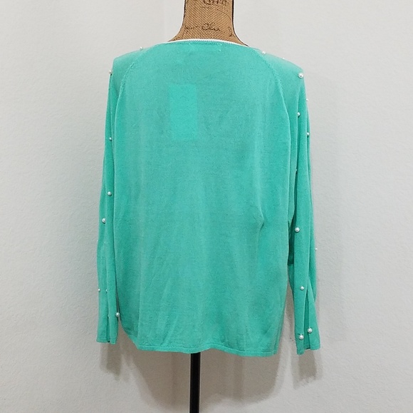 Mint green pearl accents-lightweight-NWT+S-M-Lrg. - Picture 9 of 12